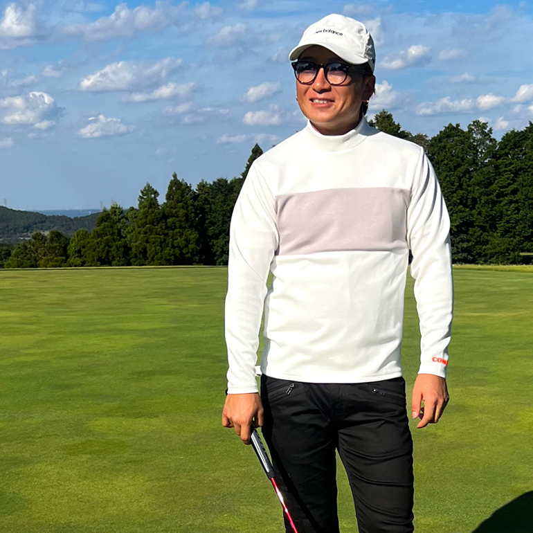 COMONGOLF ゴルフウエア メンズ 春 長袖 モックネック 大きい