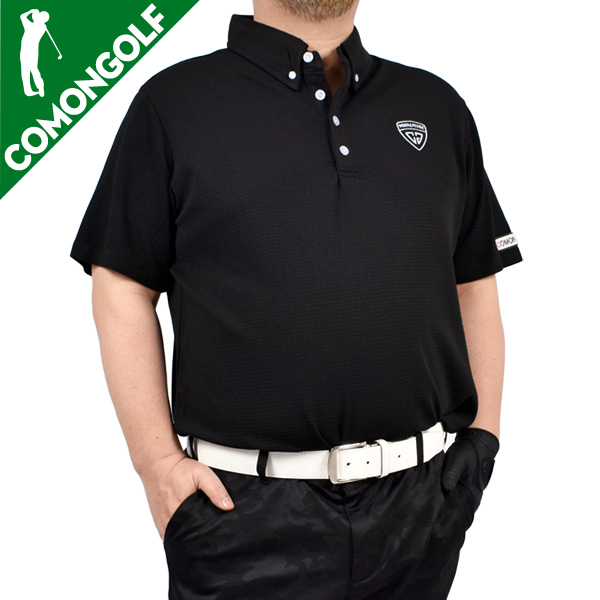 ゴルフ ポロシャツ メンズ ゴルフウェア ワッフル 吸汗速乾 ドライ 半袖 大きいサイズ キングサイ...