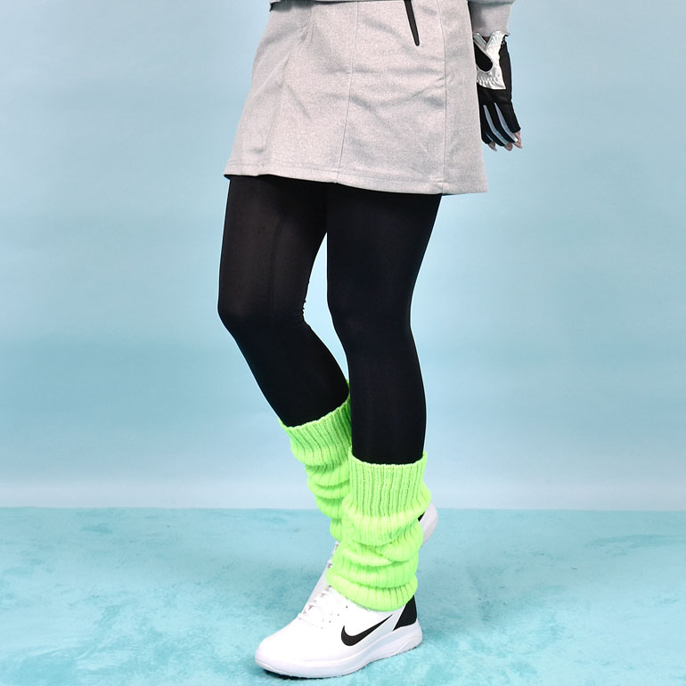 3点セット暖かいセットアップ+ダウンレッグウォーマー赤ゴルフウェア