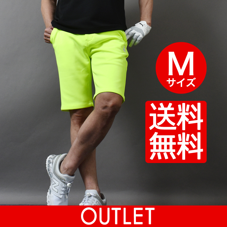 TFW49 ショートパンツ M ゴルフ ペチコート一体型 ブラック 蛍光イエロー COMONGOLF（コモンゴルフ） 送料無料 アウトレット ゴルフウェア