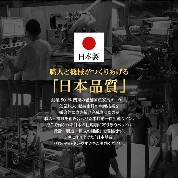 ベッド ベッド マットレス セミダブル アイボリー ベッドフレーム フレームのみ 引き出し5杯 代引不可 日本製 ベッド 薄型宮付き 頑丈ボックス収納 Diyce Ds 2111322 In