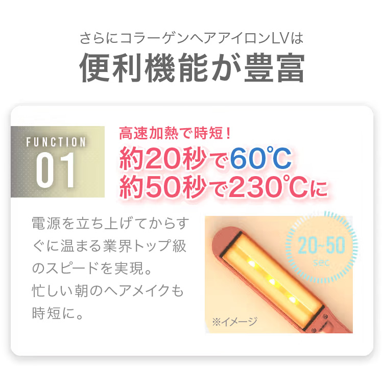 コラーゲンヘアアイロンLV ＋ スーパーコラーゲンオイル1本セット