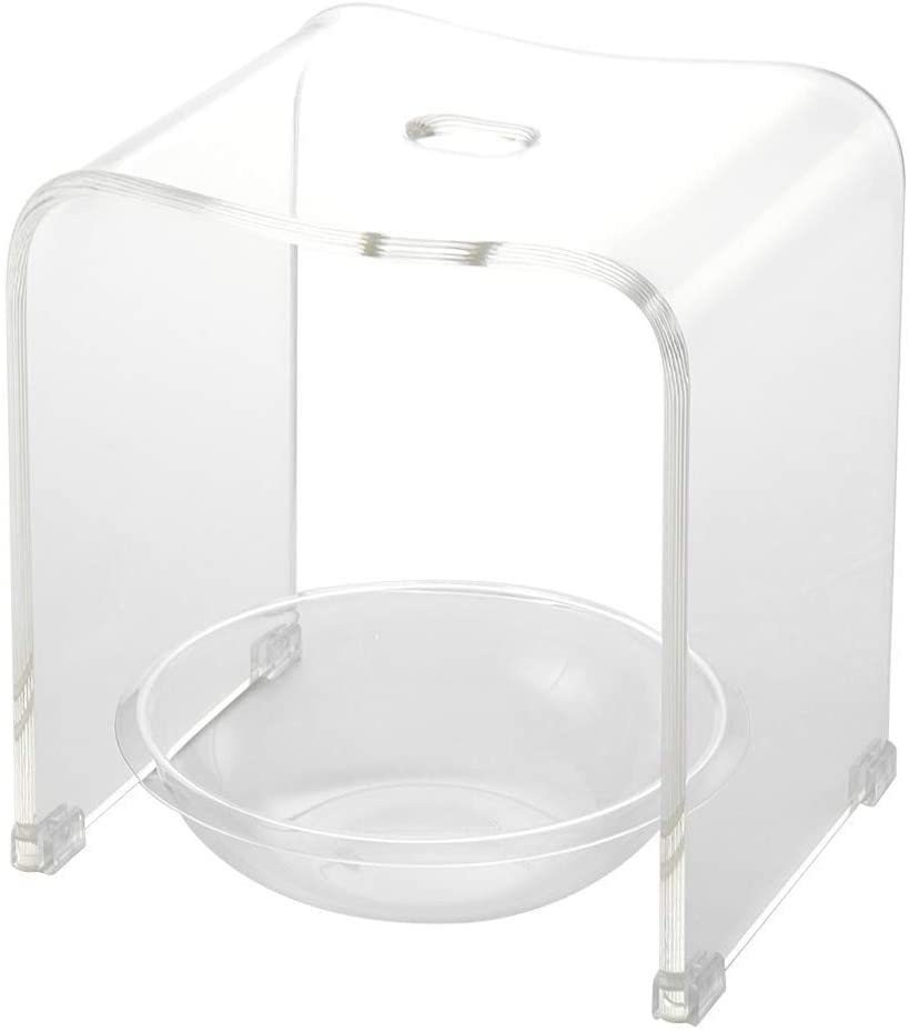 風呂 椅子 洗面器 バスチェア ボウル セット アクリル 高さ 35cm L