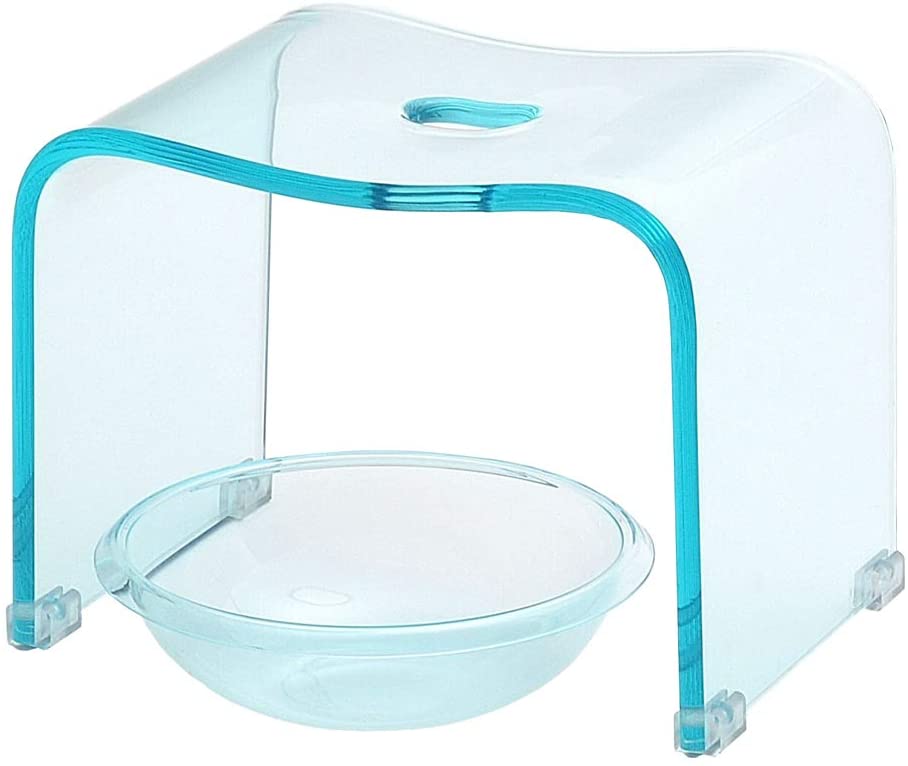 風呂 椅子 洗面器 バスチェア ボウル セット アクリル 高さ 25cm M 