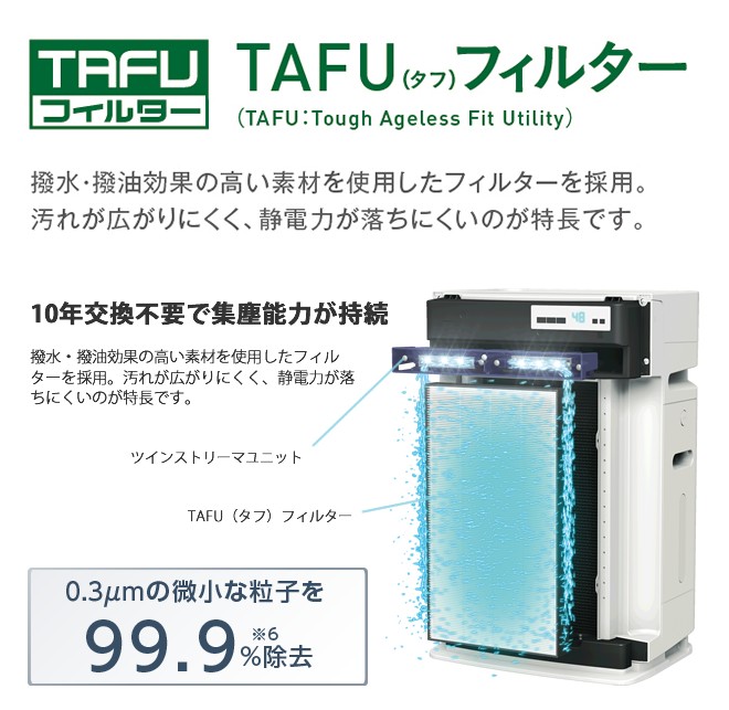 ダイキンmck70v-w空気清浄機 加湿機能付き ダイキン ダイキン 加湿空気清浄機 ストリーマ MCK70V-W
