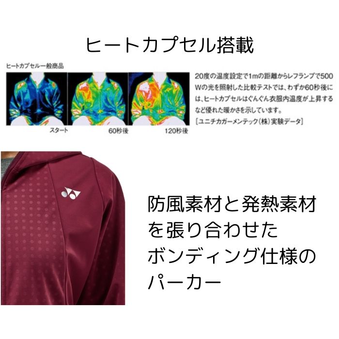 ウィメンズウォームアップパーカー ヒートカプセル ボンディング YONEX ヨネックス 58111 【送料無料】 レディース テニス バドミントン_4