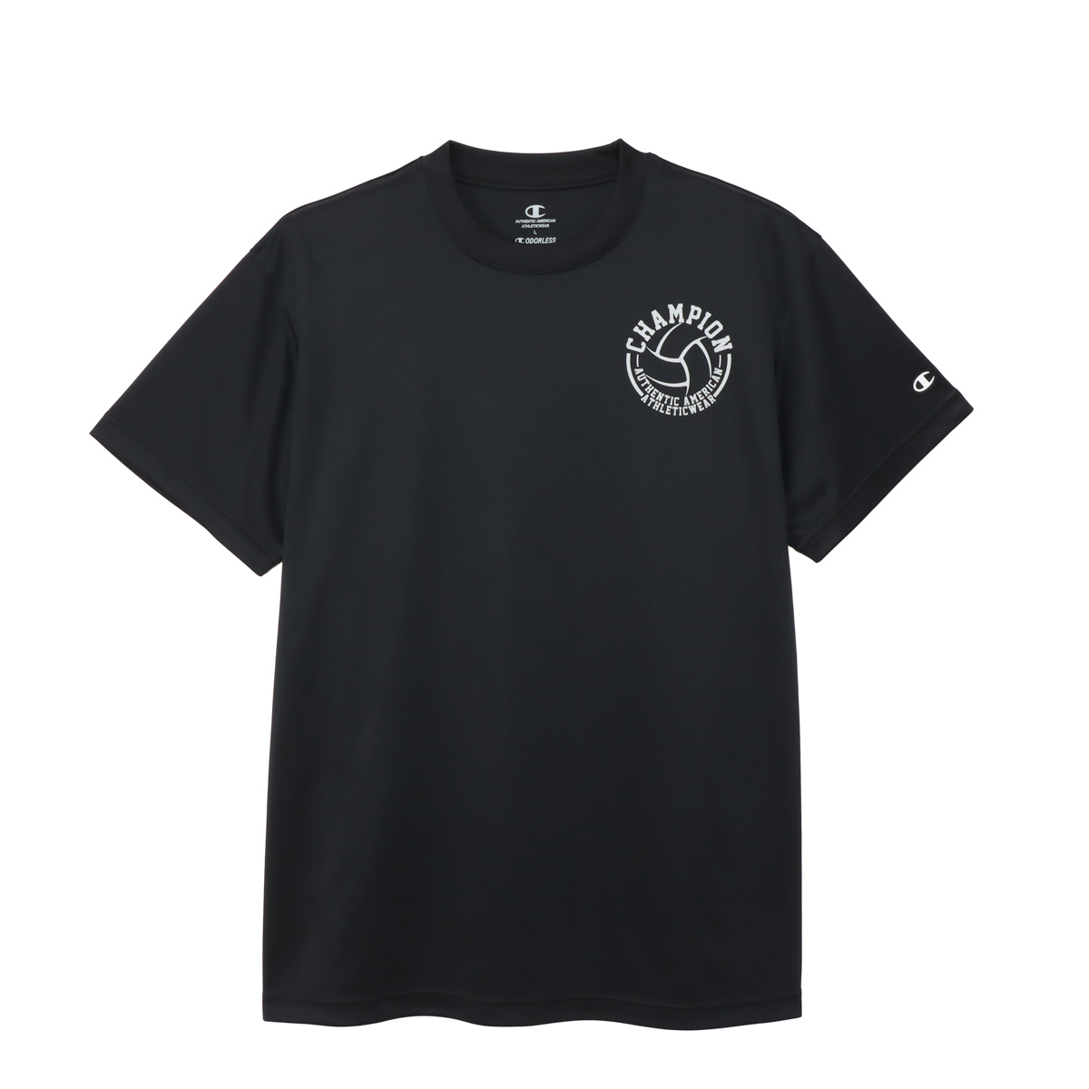 【メール便だと送料無料】 半袖 プラクティスシャツ チャンピオン 練習着 C3BV306 | メンズ レディース バレー バレーウェア プラクティス Tシャツ | Champion | 02