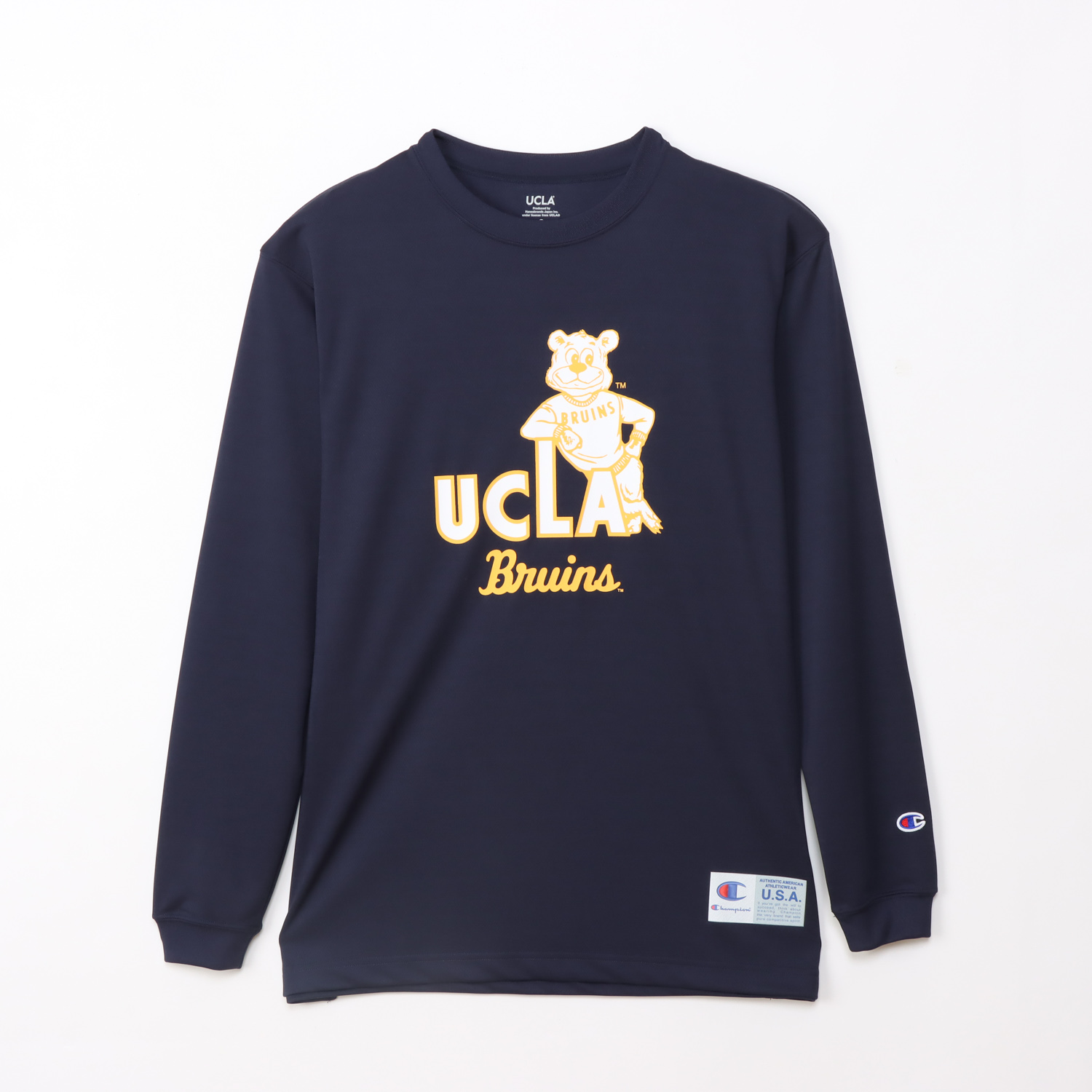 【メール便だと送料無料】 UCLA 長袖 プラクティスシャツ チャンピオン Champion 練習着 C3CB461 | メンズ レディース バスケットボール プラクティス シャツ | Champion | 04