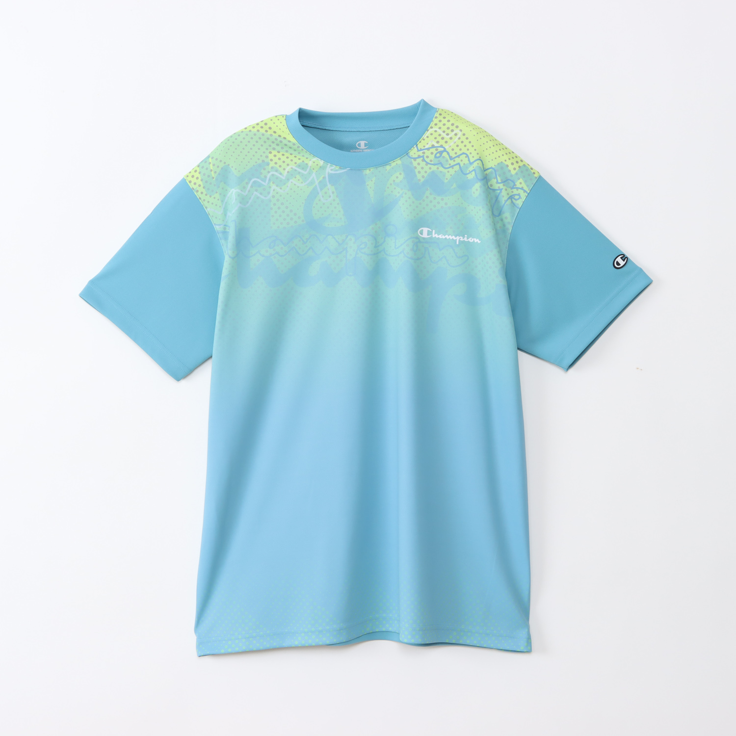 【メール便だと送料無料】 半袖 プラクティスシャツ チャンピオン 練習着 C3CV310 | メンズ レディース バレー バレーウェア プラクティス Tシャツ | Champion | 02