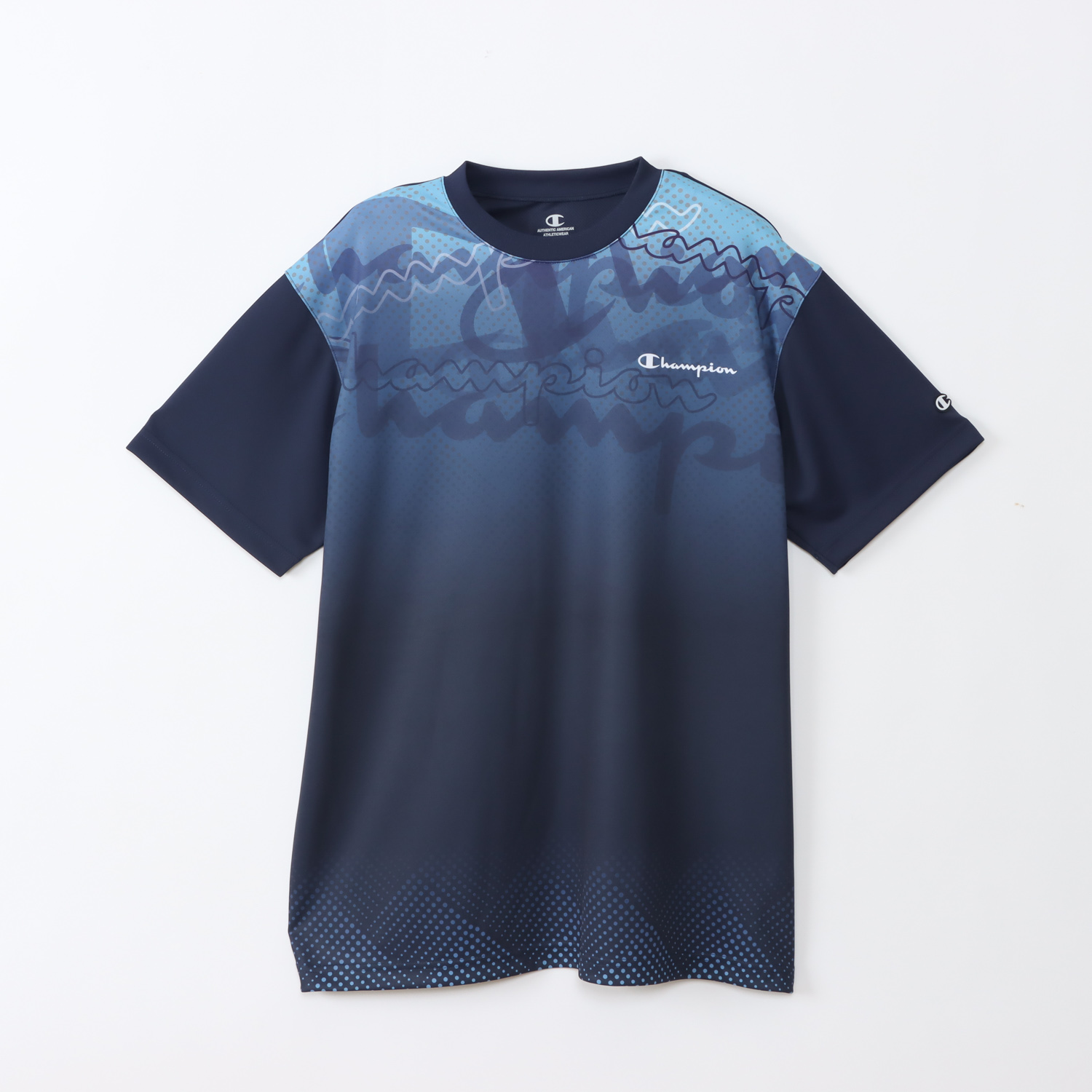 【メール便だと送料無料】 半袖 プラクティスシャツ チャンピオン 練習着 C3CV310 | メンズ レディース バレー バレーウェア プラクティス Tシャツ | Champion | 03