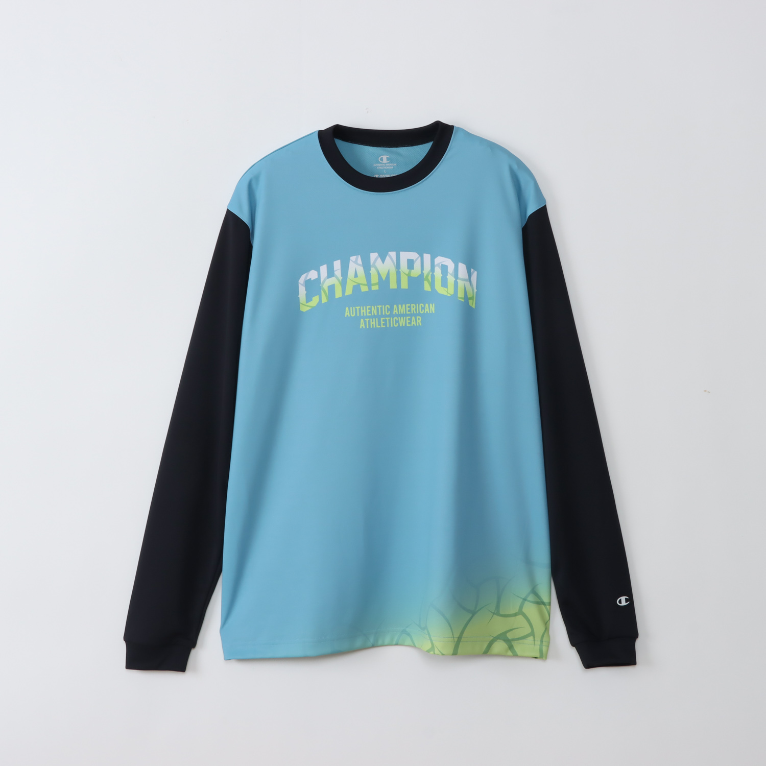 【メール便だと送料無料】 長袖 プラクティスシャツ チャンピオン 練習着 C3CV410 | メンズ レディース バレー バレーウェア プラクティス Tシャツ | Champion | 03