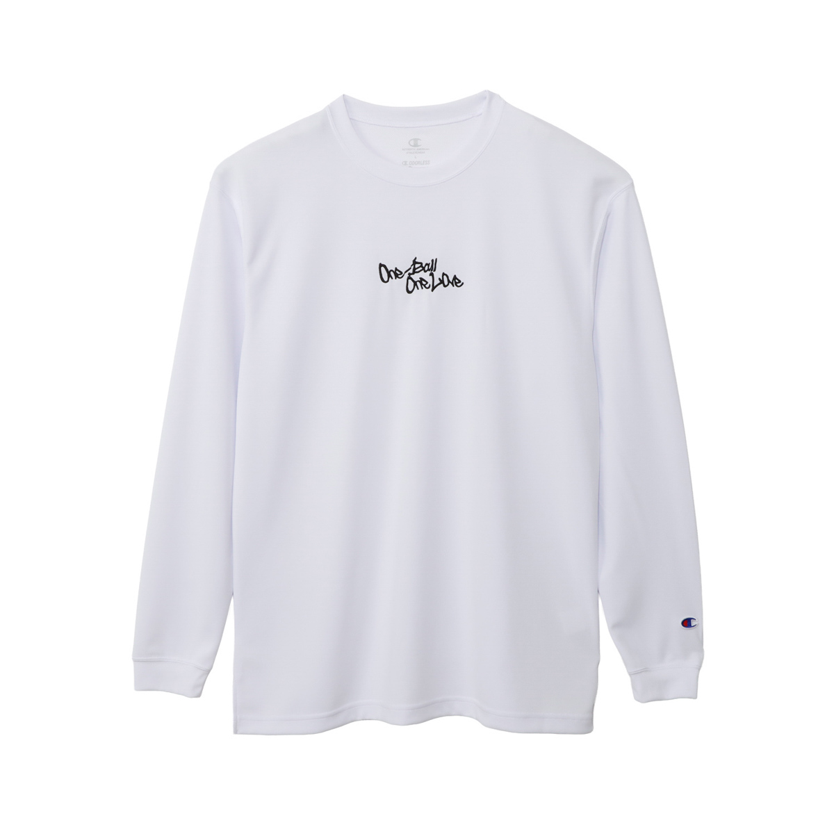 Champion ロングスリーブTシャツ C3-EB430 長袖 バスケットボール 練習着 吸汗速乾 UVカット One Ball One Love | Champion | 01