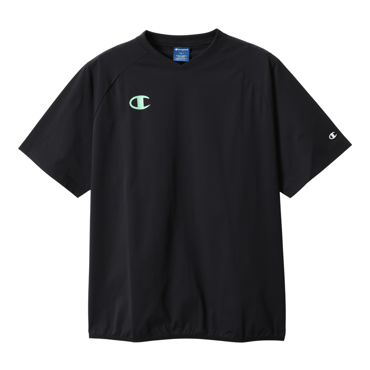 チャンピオン バレーボール 半袖ピステ C3-EVC28 メンズ レディース 練習着 吸汗速乾 ストレッチ Champion | Champion | 01