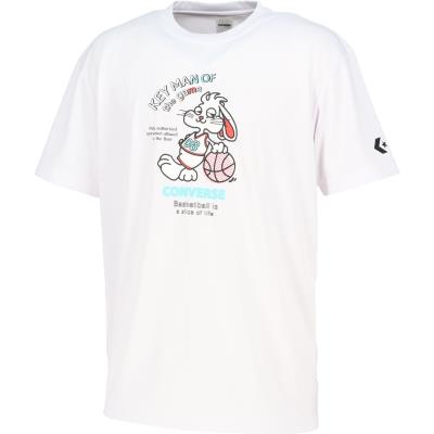 CONVERSE コンバース プリントTシャツ CB261359 バスケットボール 半袖 練習着 部活 メンズ レディース 吸汗速乾 UVカット | CONVERSE | 01