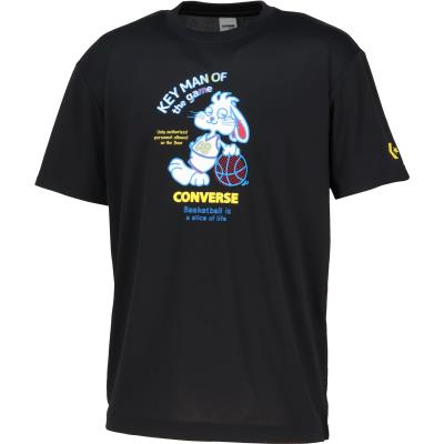 CONVERSE コンバース プリントTシャツ CB261359 バスケットボール 半袖 練習着 部活 メンズ レディース 吸汗速乾 UVカット | CONVERSE | 04