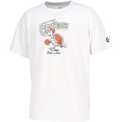 CONVERSE コンバース プリントTシャツ CB261361 バスケットボール 半袖 練習着 部活 メンズ レディース 吸汗速乾 UVカット | CONVERSE | 01
