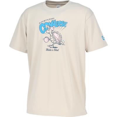 CONVERSE コンバース プリントTシャツ CB261361 バスケットボール 半袖 練習着 部活 メンズ レディース 吸汗速乾 UVカット | CONVERSE | 02
