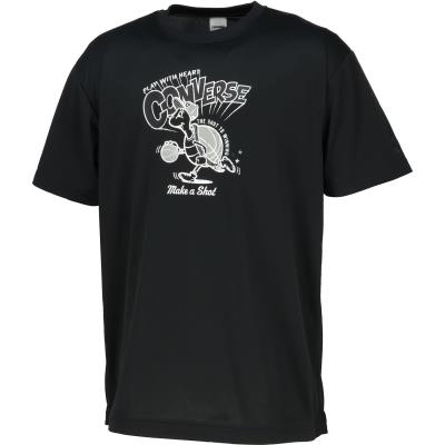 CONVERSE コンバース プリントTシャツ CB261361 バスケットボール 半袖 練習着 部活 メンズ レディース 吸汗速乾 UVカット | CONVERSE | 03
