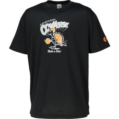 CONVERSE コンバース プリントTシャツ CB261361 バスケットボール 半袖 練習着 部活 メンズ レディース 吸汗速乾 UVカット | CONVERSE | 04