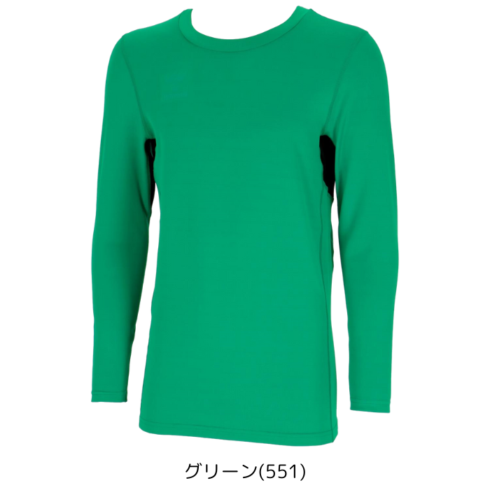 【メール便だと送料無料】あったかインナーシャツ 丸首 ヒュンメル/hummel HAP5164C 長袖 冬用 防寒 吸汗速乾 ストレッチ 制電 抗菌 | hummel | 04