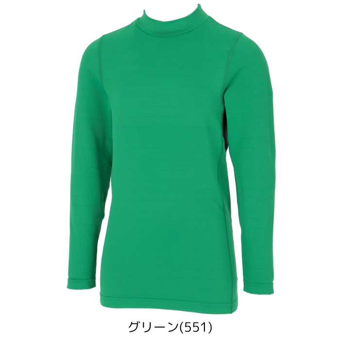 【メール便だと送料無料】あったかインナーシャツ ジュニア モックネック ヒュンメル/hummel HJP5164 長袖 冬用 防寒 吸汗速乾 ストレッチ 制電 抗菌 | hummel | 04