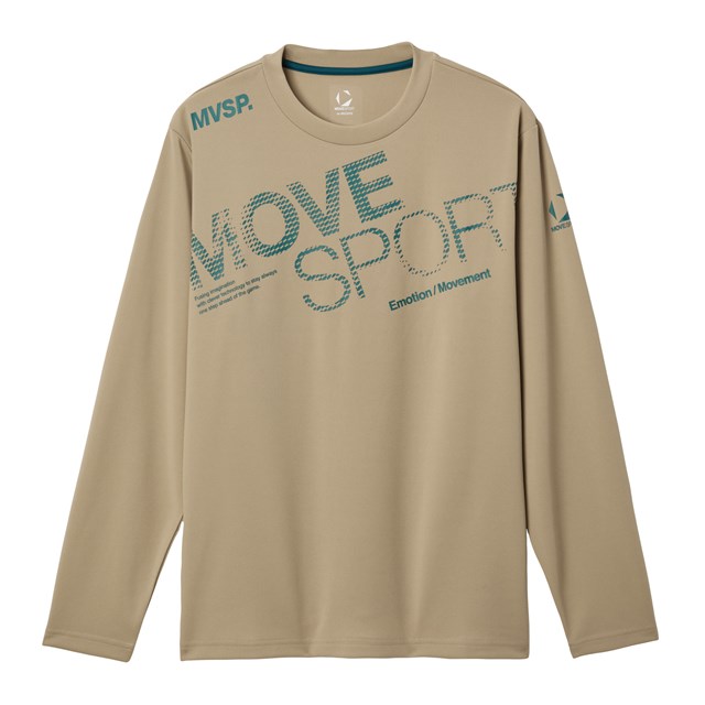 【メール便だと送料無料】MOVESPORT ドライメッシュ ビッグロゴ 長袖シャツ DESCENTE デサント ST5FLT00M | ムーブスポーツ メンズ スポーツ ウェア | DESCENTE ATHLETIC | 01