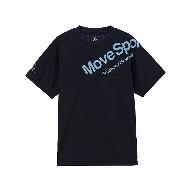 MOVESPORT ムーブスポーツ ショートスリーブシャツ ST6FHT03M 半袖シャツ スポーツ トレーニング 接触冷感 ストレッチ 吸汗速乾 UVカット | DESCENTE ATHLETIC | 01