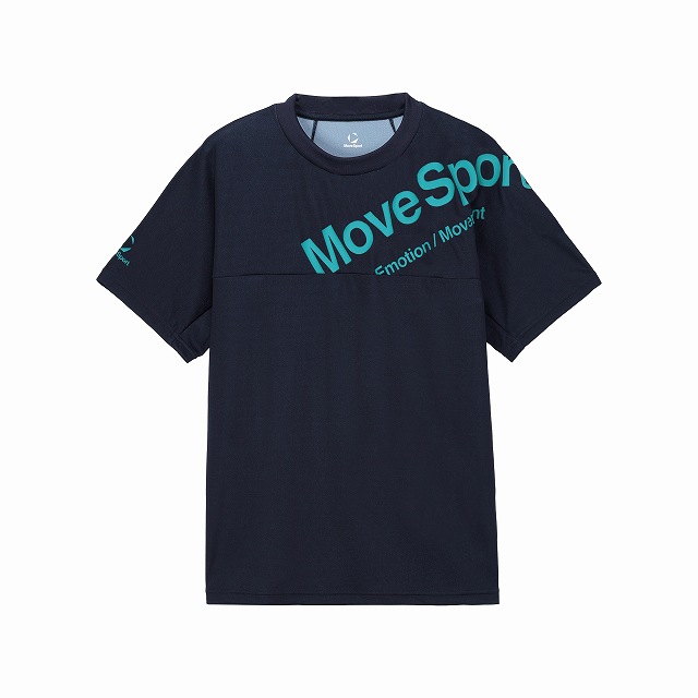 MOVESPORT ムーブスポーツ ショートスリーブシャツ ST6FHT03M 半袖シャツ スポーツ トレーニング 接触冷感 ストレッチ 吸汗速乾 UVカット | DESCENTE ATHLETIC | 03