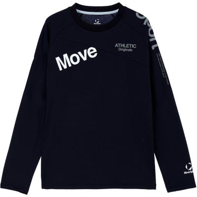 MOVESPORT ムーブスポーツ ロングスリーブシャツ ST6FLT01M 長袖シャツ スポーツ トレーニング 接触冷感 ストレッチ 吸汗速乾 UVカット | DESCENTE ATHLETIC | 01