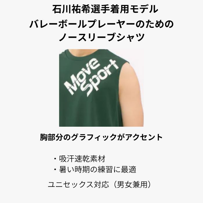 DESCENTE（デサント） MOVESPORT ノースリーブシャツ SV6STZ01U 石川