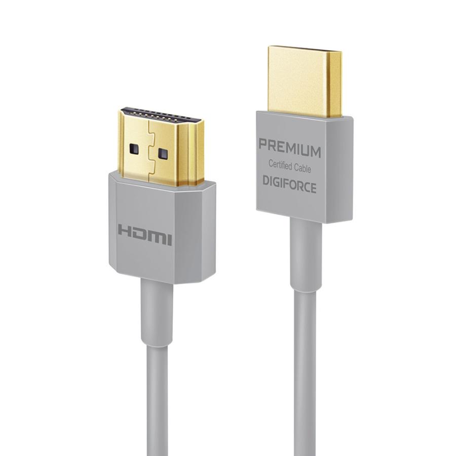 大きな割引大きな割引HDMI ケーブル 超スリムタイプ ４K対応 プレミアム PREMIUM HDMI 認証取得 ４K 60P 18Gbps HDR  ARC HEC 対応 0.9ｍ （約1m） AVケーブル
