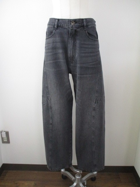 Anna Kerry（アンナケリー） ブラック切替カーブデニム ブラック 38M