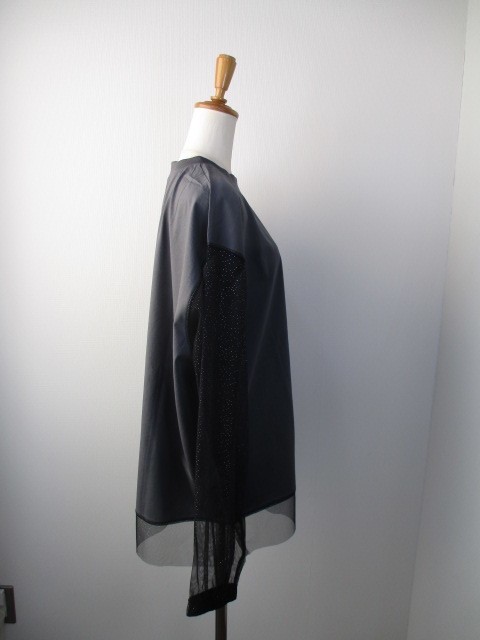 今期 新品 TRANOI. トラノイ DOUBLE EMBLEM SWEAT 黒 TRANOI トラノイ TRANOI. シアースリーブカットソー 223R231