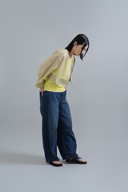 CYAN TOKYO シアントーキョー 501329 3Dタックワイドデニム BLUE