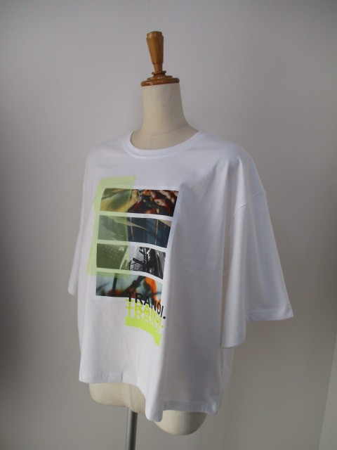 tranoi フォトプリントチュールTシャツ ☆最終価格 フォト×チュールTシャツ / TRANOI. | CALENDRIER online store