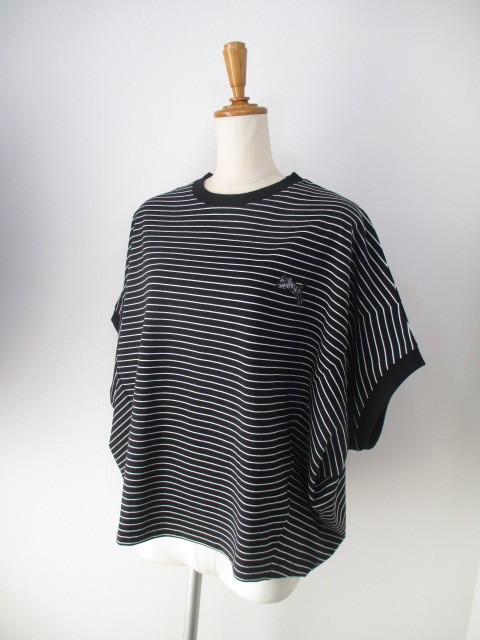 今期 新品 TRANOI. トラノイ DOUBLE EMBLEM SWEAT 黒 TRANOI 【送料無料】TRANOI. トラノイ TORA ボーダーコクーン
