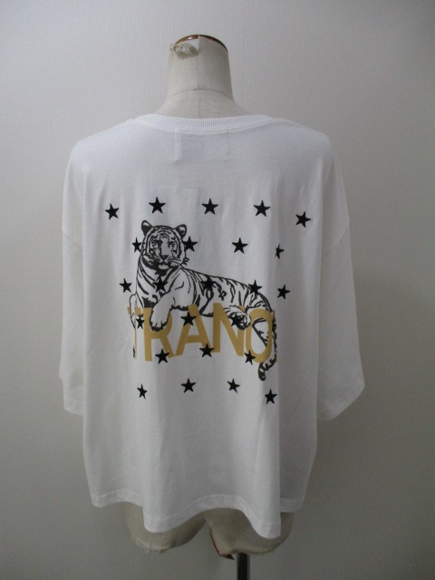 TRANOI 送料無料 トラノイ BACK TIGER WIDE Tシャツ レディース