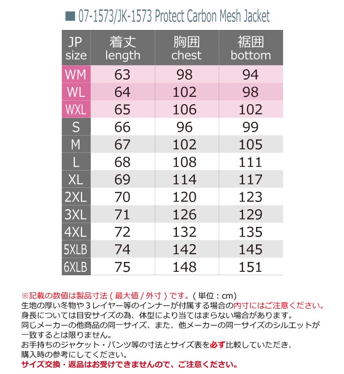 コミネ 3XLサイズ JK-1573 プロテクトカーボンメッシュジャケット