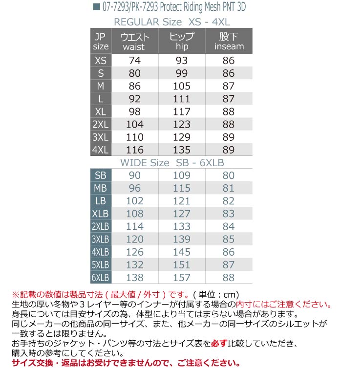 コミネ Mサイズ PK-7293 プロテクトライディングメッシュパンツ3D