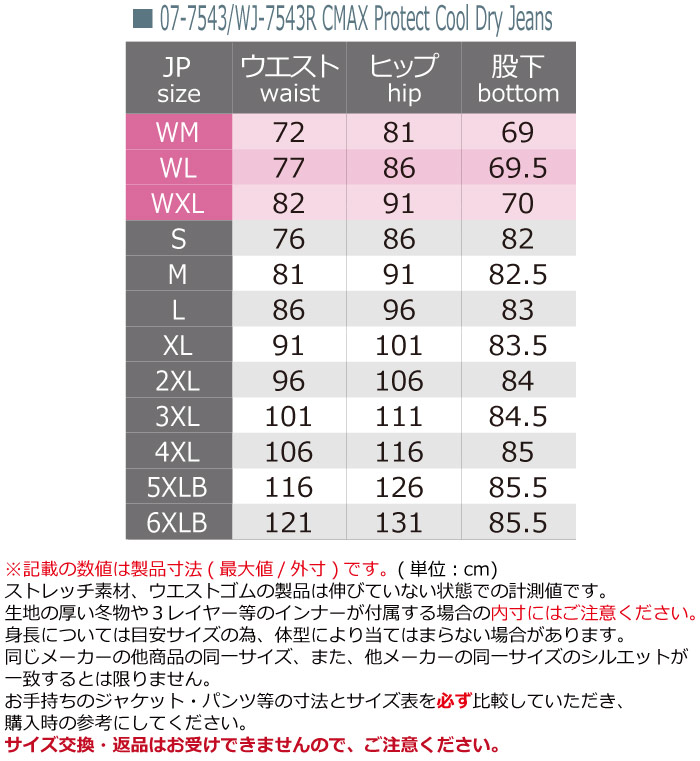 コミネ Lサイズ WJ-7543R CMAXプロテクトクールドライジーンズ ウォッシュドインディゴ 07-7543 :komine-07-7543 -wdind-l:SUGGESTYLE 通販 
