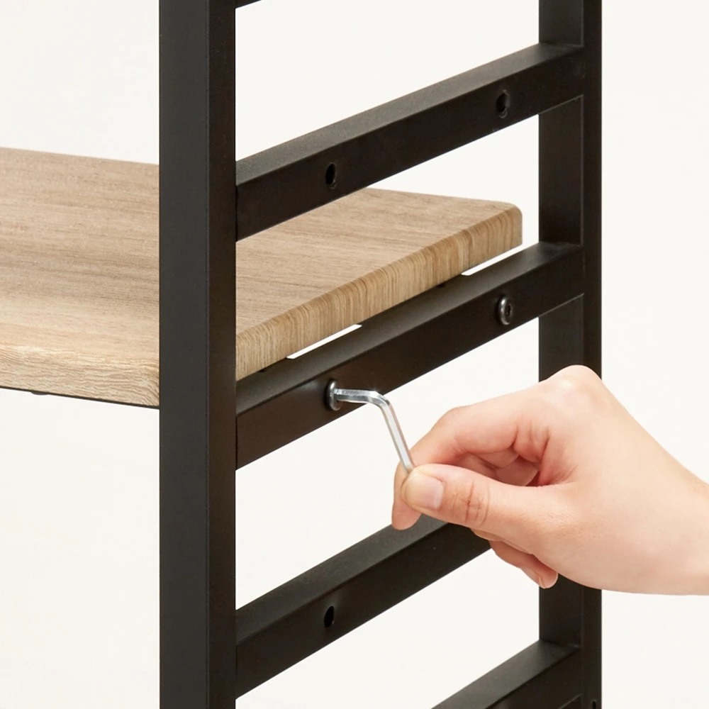 dinos（ディノス） ブルックリンテイスト頑丈突っ張りラック 幅90cm