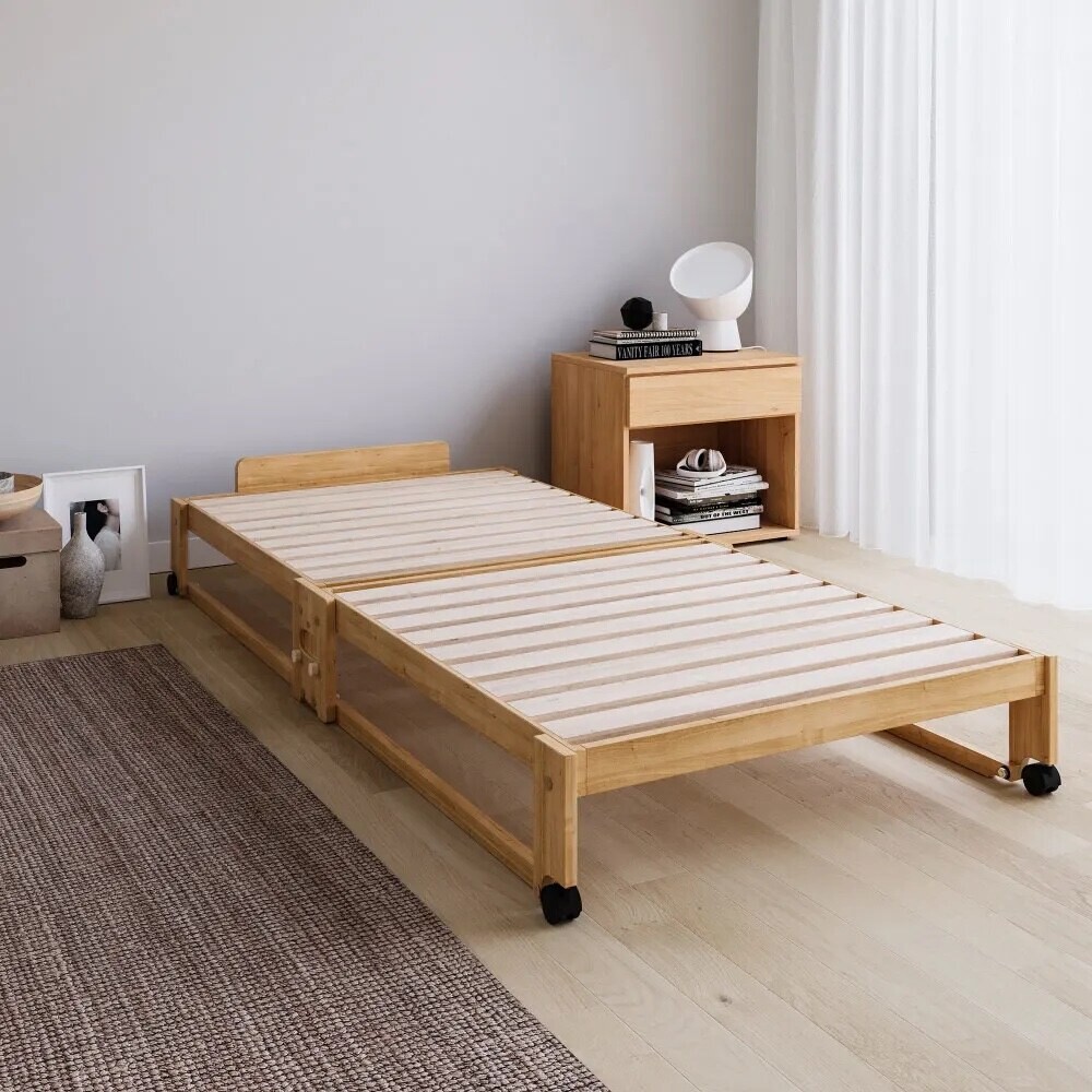 dinos（ディノス） ≪ヘッドあり≫ 折りたたみ式ひのきすのこベッド