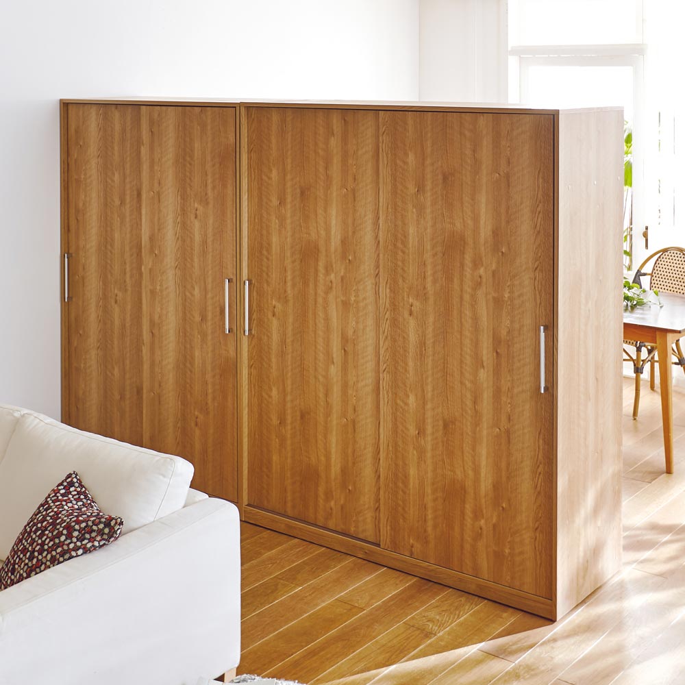 dinos（ディノス） 隠しキャスター付き間仕切りワードローブ 幅120cm