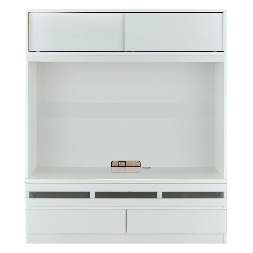 【最終】 リビング収納 テレビ台 テレビボード コンセント パソコン コード収納 狭い場所でも収納たっぷり引き戸壁面収納シリーズ テレビ台 幅155cm 808913 【PET1588392812】 (55766円)