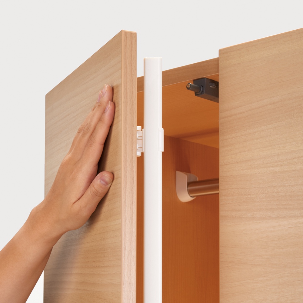 衣類収納 ワードローブ クローゼット タワー 壁面 お部屋の天井構造を考慮した壁面ワードローブ ハンガー＆引き出し 幅40高さ140cm（低い梁下に） 810627 幅40高さ140cm（低い梁下に） 衣類収納 810627 タワー お部屋の天井構造を考慮した壁面ワードローブ ワードローブ クローゼット 壁面 ハンガー＆引き出し