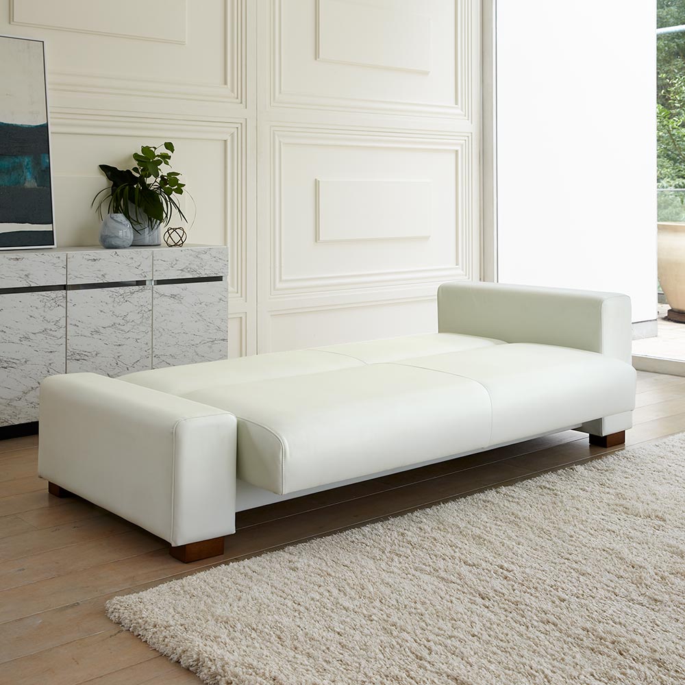 ブランド ソファー レザーソファー レザー. レザー調 Riva/リーヴァ レザー調ソファベッド H31404 【OCQ2004644793】(70380円)