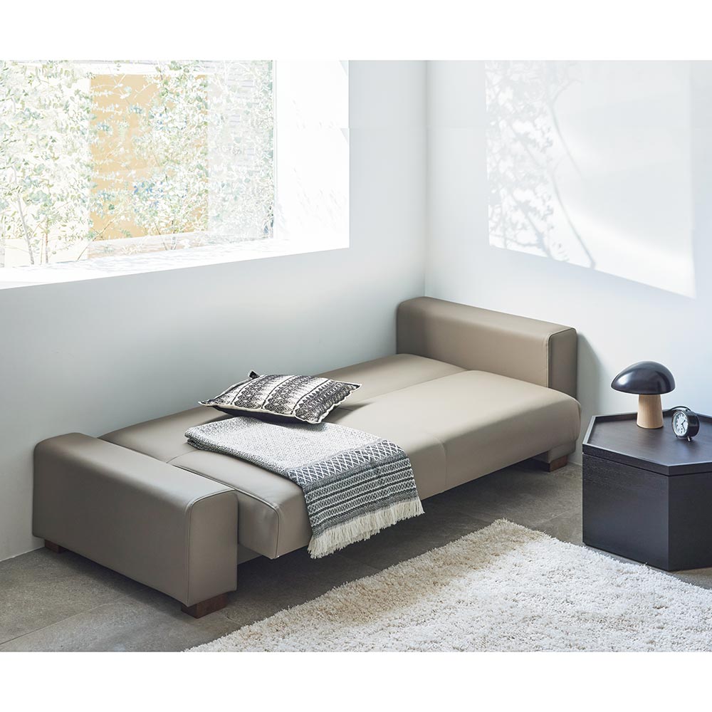 ブランド ソファー レザーソファー レザー. レザー調 Riva/リーヴァ レザー調ソファベッド H31404 【OCQ2004644793】(70380円)