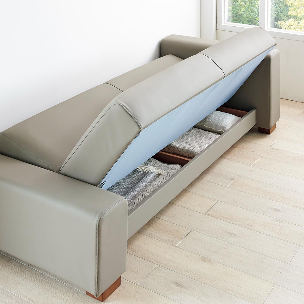 ブランド ソファー レザーソファー レザー. レザー調 Riva/リーヴァ レザー調ソファベッド H31404 【OCQ2004644793】(70380円)