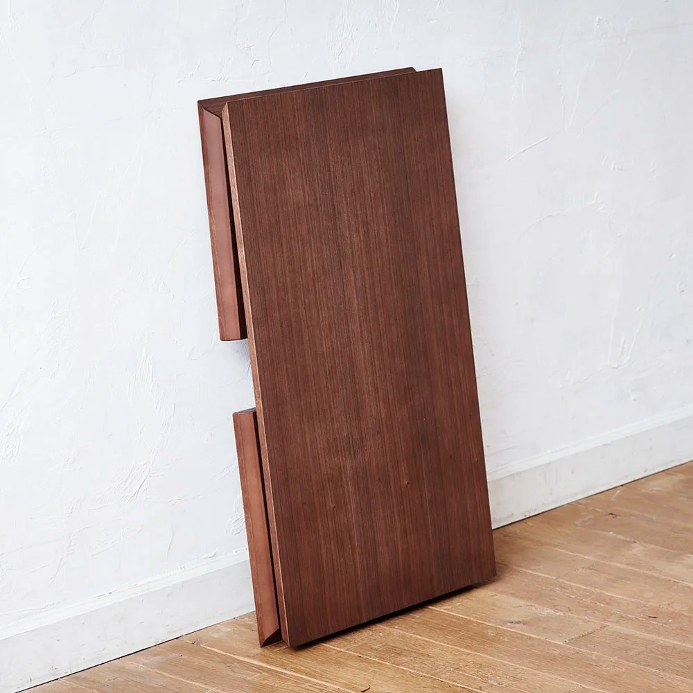 dinos（ディノス） 【国産】Slim ウォールナット折りたたみ可能な