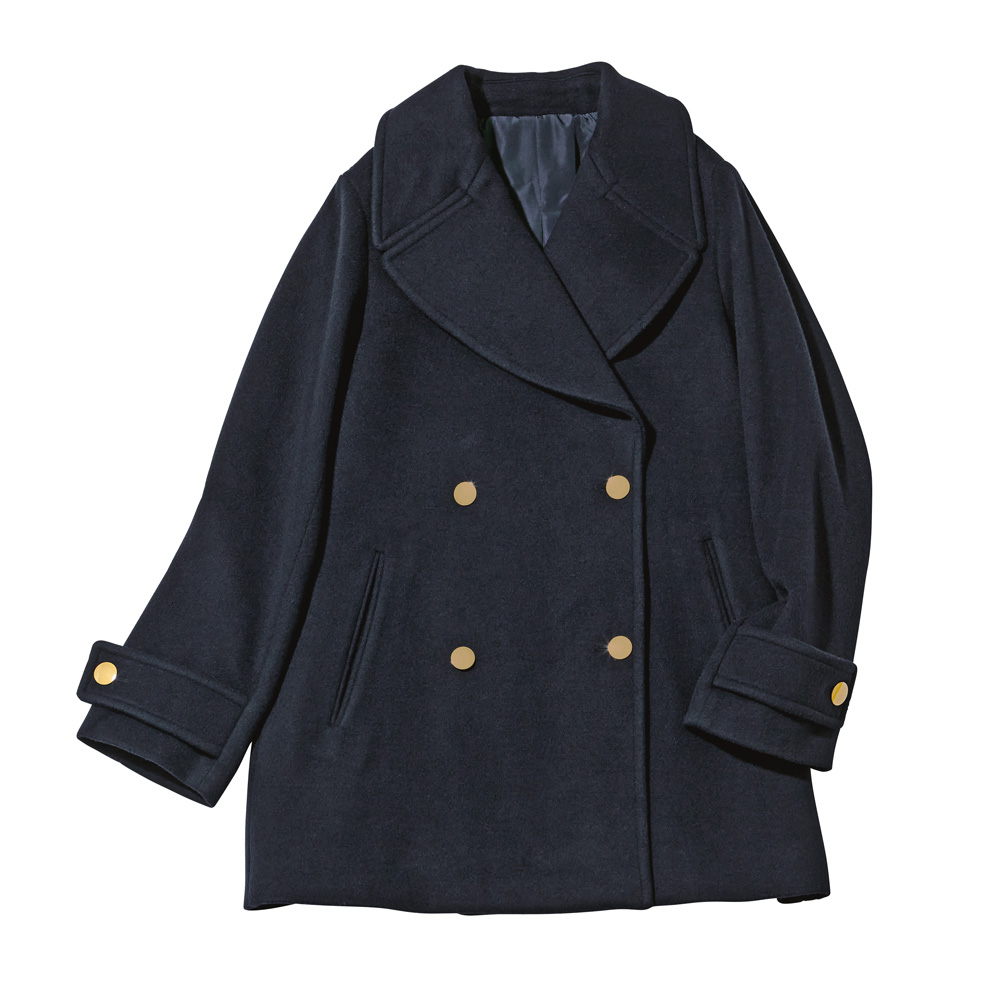 dinos（ディノス） ウール混 ビーバーPコート サステナブル 118801